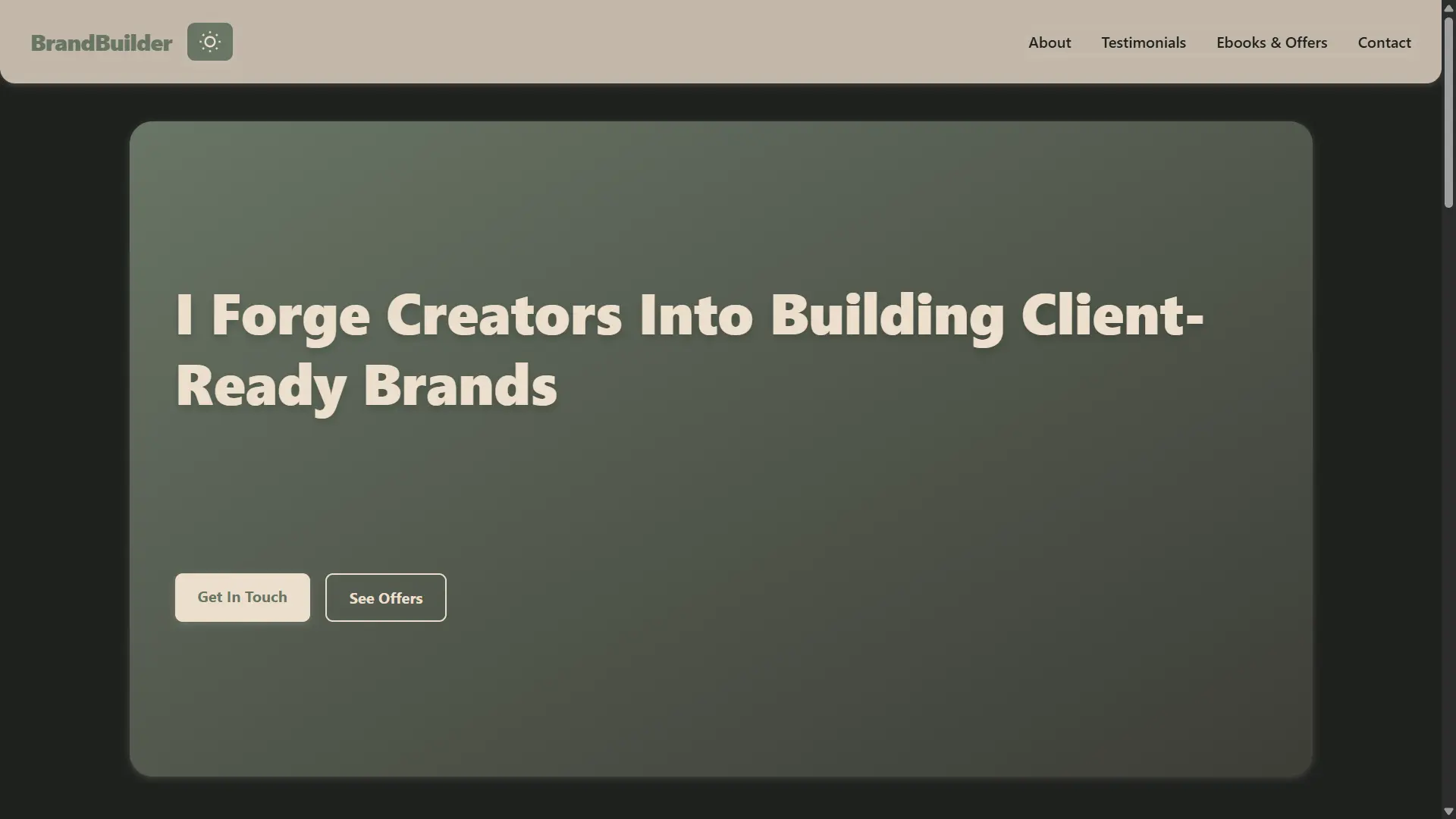 Rou Madi personal portfolio website